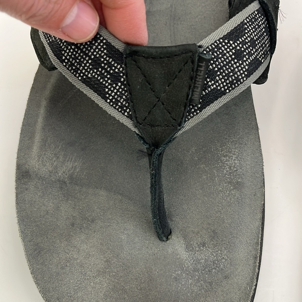 Merrell Rosarita Black & Gray Flip Flop Sandals - Men’s Size 13 - Picture 13 of 15